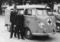 Historischer Rettungswagen um 1960